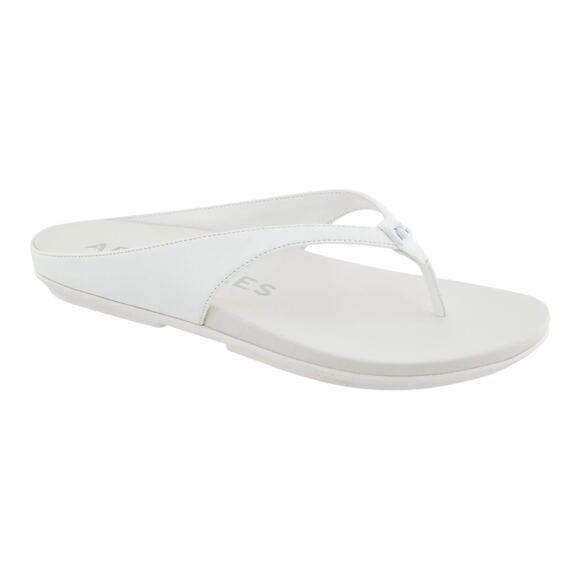 Aerosoles Women's Fisher Round Toe Thong Sandals White Size 8 1/2 M - Picture 1 of 4